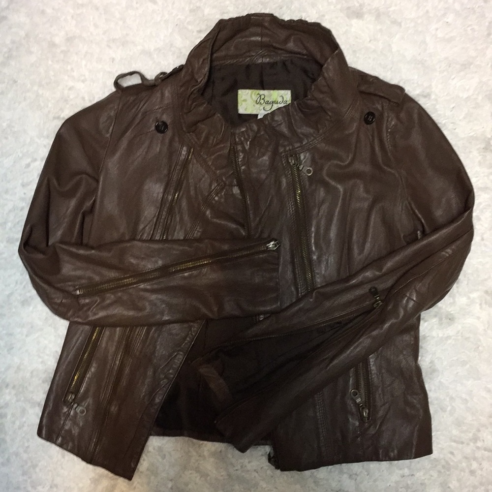 Genuine Leather Moto Jacket